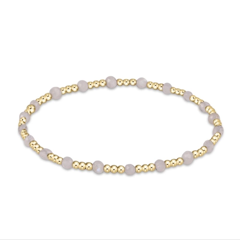 Sincerity pattern bead bracelet - moonstone